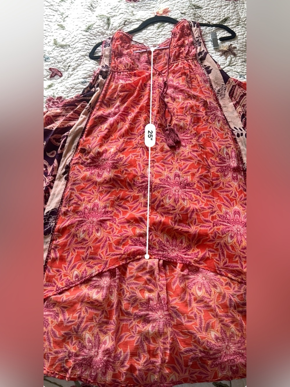 Free People Flowy Chiffon Floral Paisley Print Tunic Size XS Boho Lightweight - Picture 9 of 12